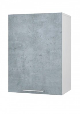 Шкаф 45 с фасадом Лофт (Камень Оленна/Белый) в Черлаке - cherlak.katalogmebeli.com | фото