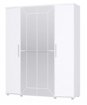 Шкаф 4х дверный Амели 1805 Белый в Черлаке - cherlak.katalogmebeli.com | фото