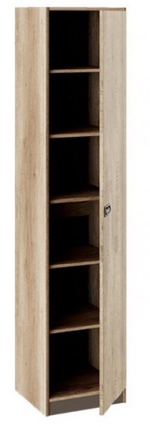 Шкаф для белья «Пилигрим» (Дуб Каньон светлый, Фон серый) в Черлаке - cherlak.katalogmebeli.com | фото 2