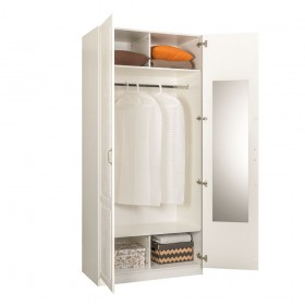 Шкаф для одежды 13.134 Ливерпуль (Белый, ясень ваниль НМ-1012-100 ПВХ) в Черлаке - cherlak.katalogmebeli.com | фото 3