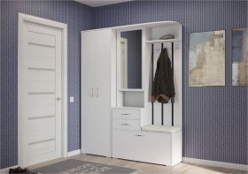 шкаф для одежды Домино 600 Белый в Черлаке - cherlak.katalogmebeli.com | фото 3