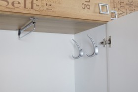 Шкаф для одежды «Оксфорд» (Ривьера/Белый с рисунком) в Черлаке - cherlak.katalogmebeli.com | фото 7