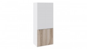 Шкаф для одежды с 2 дверями «Синди» (Белый глянец/Дуб Делано) в Черлаке - cherlak.katalogmebeli.com | фото 1
