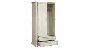 Шкаф для одежды "Сохо" (бетон пайн белый/2 ящика/зеркало) в Черлаке - cherlak.katalogmebeli.com | фото 3