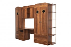 Шкаф комбинированный для белья «Навигатор» (Дуб Каньон) в Черлаке - cherlak.katalogmebeli.com | фото 6