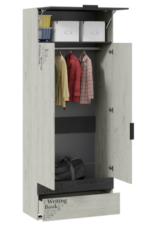 Шкаф комбинированный для одежды «Оксфорд-2» в Черлаке - cherlak.katalogmebeli.com | фото 2