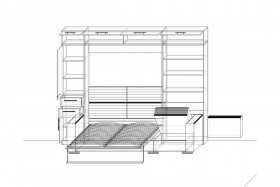 Шкаф-кровать с диваном Каролина в Черлаке - cherlak.katalogmebeli.com | фото 6