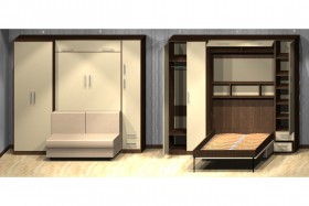 Шкаф-кровать с диваном Бела-5 в Черлаке - cherlak.katalogmebeli.com | фото 4