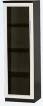 Шкаф нижний со стеклодверью ДЛЯ ГОСТИНОЙ ШНС-450 Венге/Дуб выбеленный в Черлаке - cherlak.katalogmebeli.com | фото