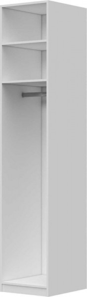 Шкаф ШР-1 зеркало, левый, Вива (Белый/Белый глянец/Платина) в Черлаке - cherlak.katalogmebeli.com | фото 3