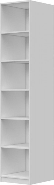 Шкаф ШР-1 зеркало, правый, Вива (Белый/Белый глянец/Платина) в Черлаке - cherlak.katalogmebeli.com | фото 3