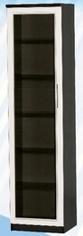 Шкаф средний со стеклодверью ДЛЯ ГОСТИНОЙ ШСС-450 Венге/Дуб выбеленный в Черлаке - cherlak.katalogmebeli.com | фото