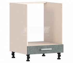 Шкаф-стол РСД-1-60 под духовку Регина 20 (Бетон серый/корпус Белый) в Черлаке - cherlak.katalogmebeli.com | фото