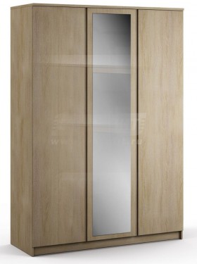 Веста СБ-2258 Шкаф 3х дверный с зеркалом Дуб Сонома в Черлаке - cherlak.katalogmebeli.com | фото 1