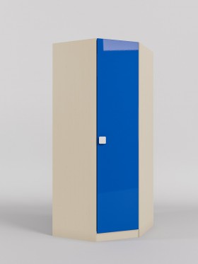 Шкаф угловой (угловая секция) Скай люкс (Синий/корпус Клен) в Черлаке - cherlak.katalogmebeli.com | фото