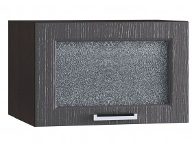 Шкаф верхний горизонтальный со стеклом 510, ШВГС 510 (Клен серый/корпус венге) в Черлаке - cherlak.katalogmebeli.com | фото