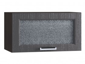 Шкаф верхний горизонтальный со стеклом 600, ШВГС 600 (Клен серый/корпус венге) в Черлаке - cherlak.katalogmebeli.com | фото