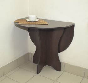 Стол кухонный Компакт (Венге темный) в Черлаке - cherlak.katalogmebeli.com | фото