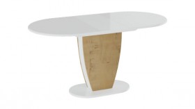 Стол обеденный «Монреаль» Тип 1 (Белый глянец/Бунратти) в Черлаке - cherlak.katalogmebeli.com | фото 2