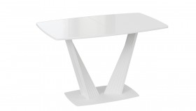 Стол раздвижной «Фабио» Тип 1 Белый в Черлаке - cherlak.katalogmebeli.com | фото 4