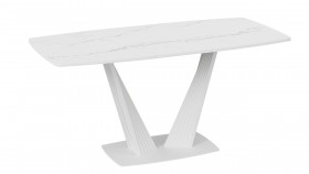 Стол раздвижной «Фабио» Тип 1 (Белый мрамор матовый) в Черлаке - cherlak.katalogmebeli.com | фото 4