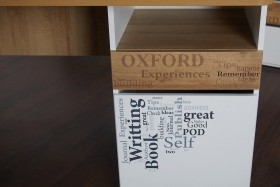 Стол с ящиками «Оксфорд» (Ривьера/Белый с рисунком) в Черлаке - cherlak.katalogmebeli.com | фото 9