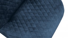 Стул «Оливер» К1С Черный муар/Микровелюр Wellmart Blue в Черлаке - cherlak.katalogmebeli.com | фото 3