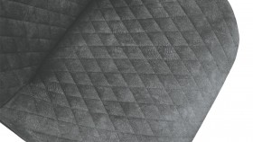 Стул «Оливер» К1С Черный муар/Микровелюр Wellmart Graphite в Черлаке - cherlak.katalogmebeli.com | фото 3