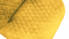 Стул «Оливер» К1С Черный муар/Микровелюр Wellmart Yellow в Черлаке - cherlak.katalogmebeli.com | фото 3