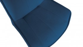 Стул «Тейлор» К1С Исп. 2 Черный муар/Велюр Confetti Blue в Черлаке - cherlak.katalogmebeli.com | фото 3