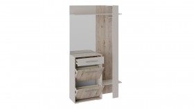 Шкаф для одежды «Нуар» тип 1 Фон серый/Дуб сонома в Черлаке - cherlak.katalogmebeli.com | фото 3