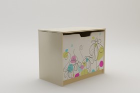 Ящик для игрушек Флёр (Белый/корпус Клен) в Черлаке - cherlak.katalogmebeli.com | фото