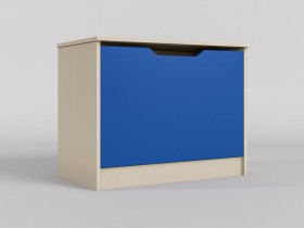 Ящик для игрушек Скай (Синий/корпус Клен) в Черлаке - cherlak.katalogmebeli.com | фото