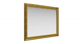 Зеркало навесное "Айрум"/(дуб кальяри / профиль: золото с орнаментом) в Черлаке - cherlak.katalogmebeli.com | фото